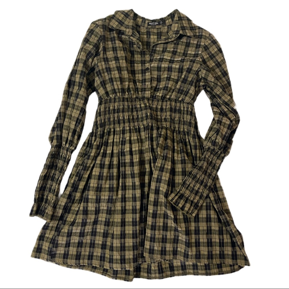 Checkered dress by Nasty Gal